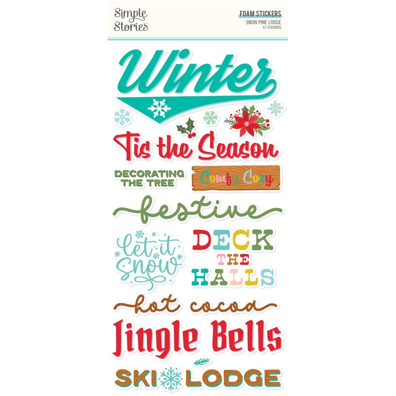 Simple Stories – Snow Pine Lodge – Foam Stickers