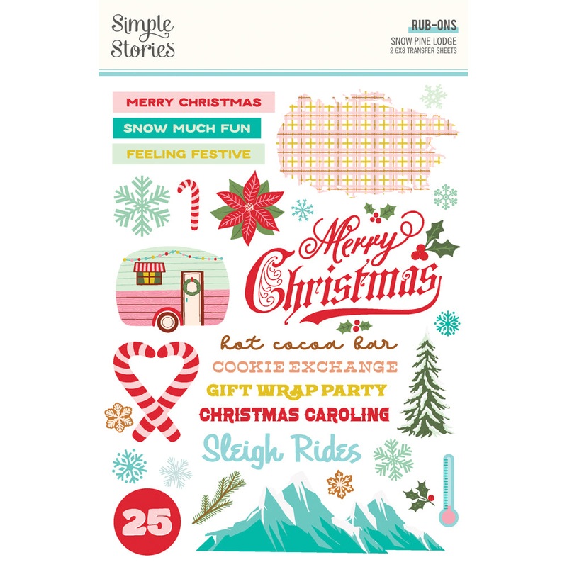 Simple Stories – Snow Pine Lodge – Rub Ons