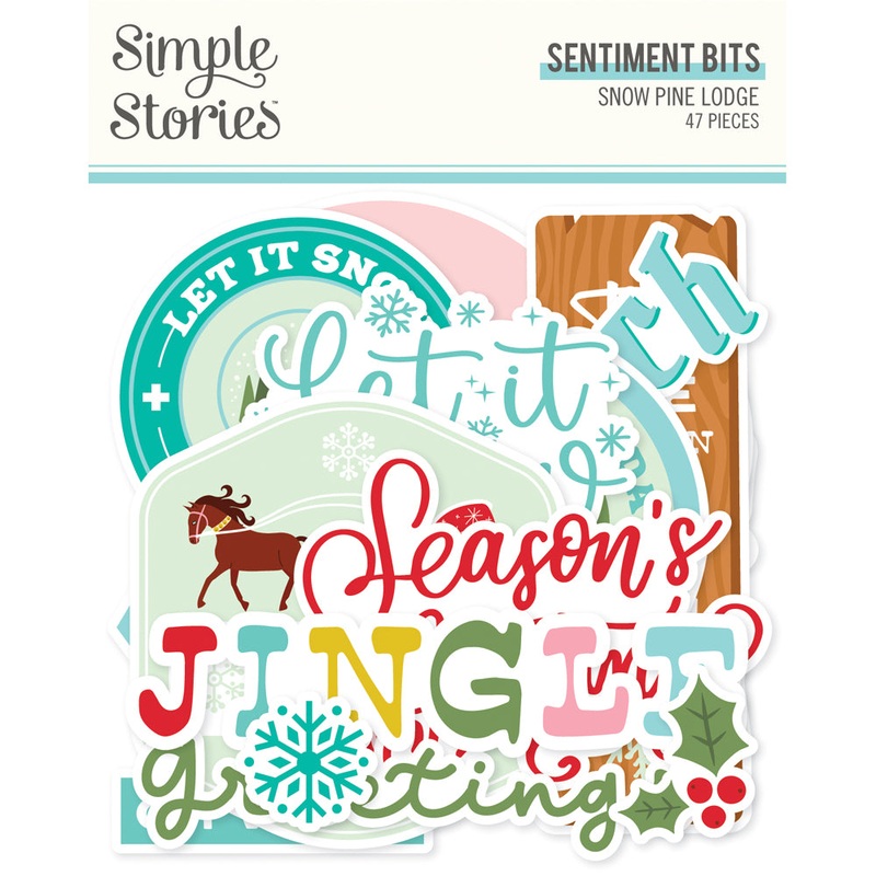 Simple Stories – Snow Pine Lodge -Sentiments Bits & Pieces