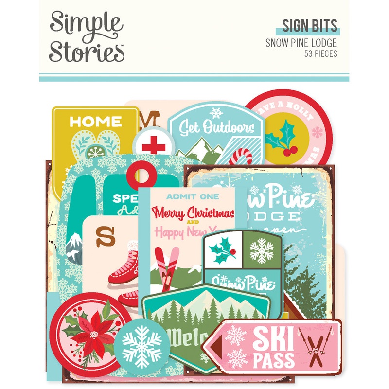 Simple Stories – Snow Pine Lodge – Sign Bits & Pieces