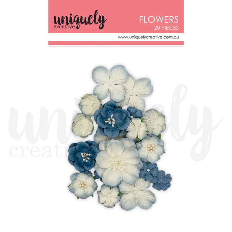 Uniquely Creative – Flowers -Dusty Blue