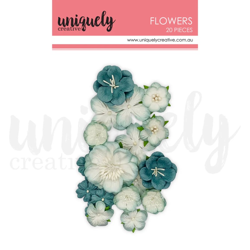 Uniquely Creative – Flowers – Dusty Teal