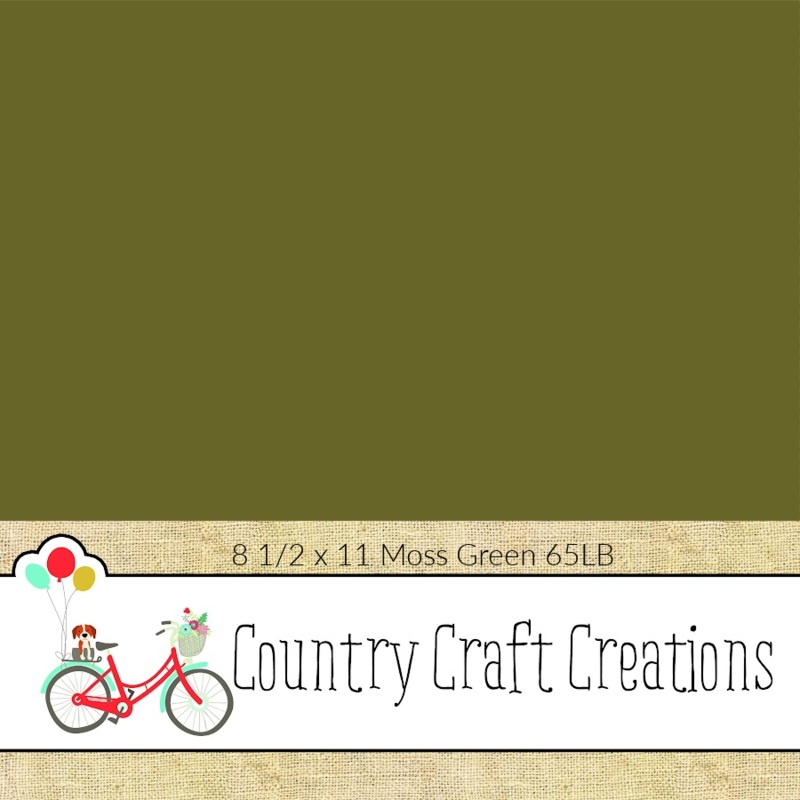 Artisan Cardstock – 65 LB Vellum – Moss Green / 15 PK / 8 1/2 x 11 Sheets