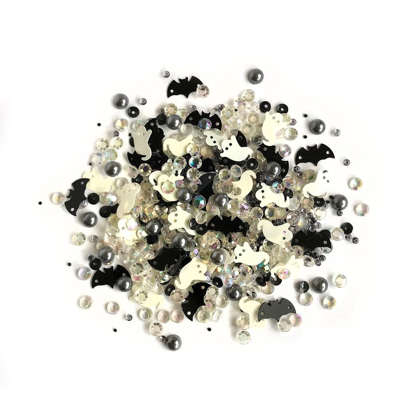 Buttons Galore & More – Shaker Embellishments – Sparkletz – Boo SPK153