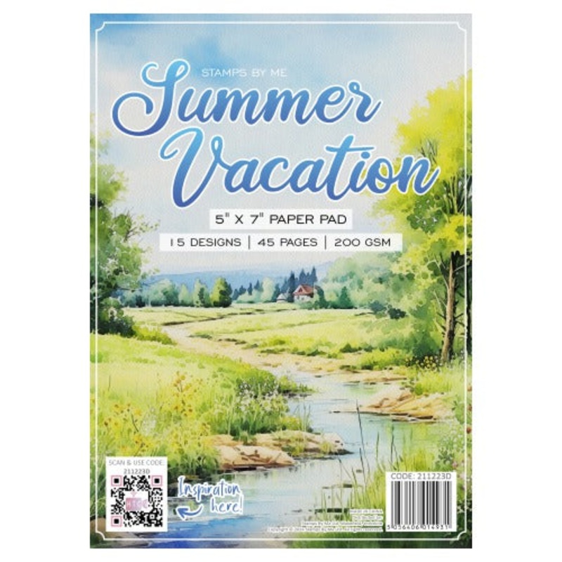 Stamps By Me – Summer Vacation – 5X7 Paper Collection
