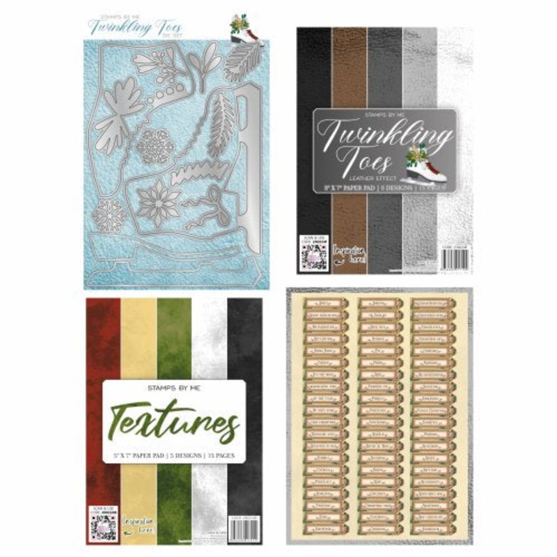 Stamps By Me – Twinkling Toes – Die Set – 5×7 Paper Pads