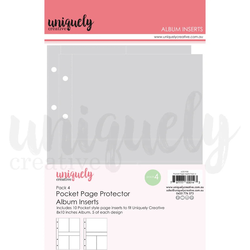Uniquely Creative – Pocket Page Album Inserts – Pack 4
