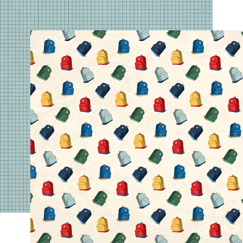 Carta Bella – Back To School – 12×12 Single Sheet / Book Bags