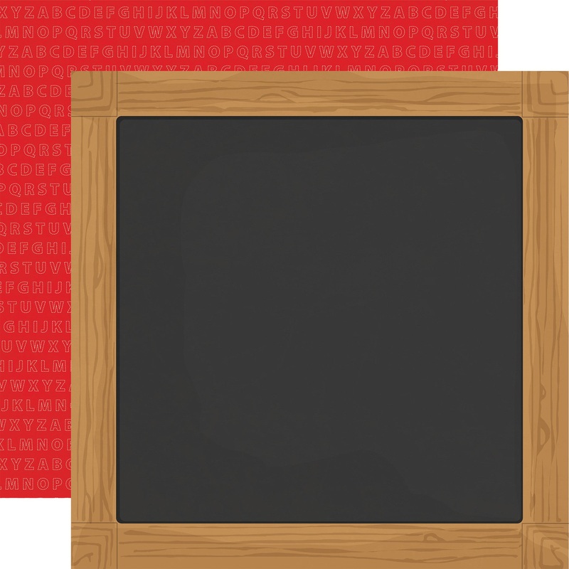 Carta Bella – Back To School – 12×12 Single Sheet / Chalkboard