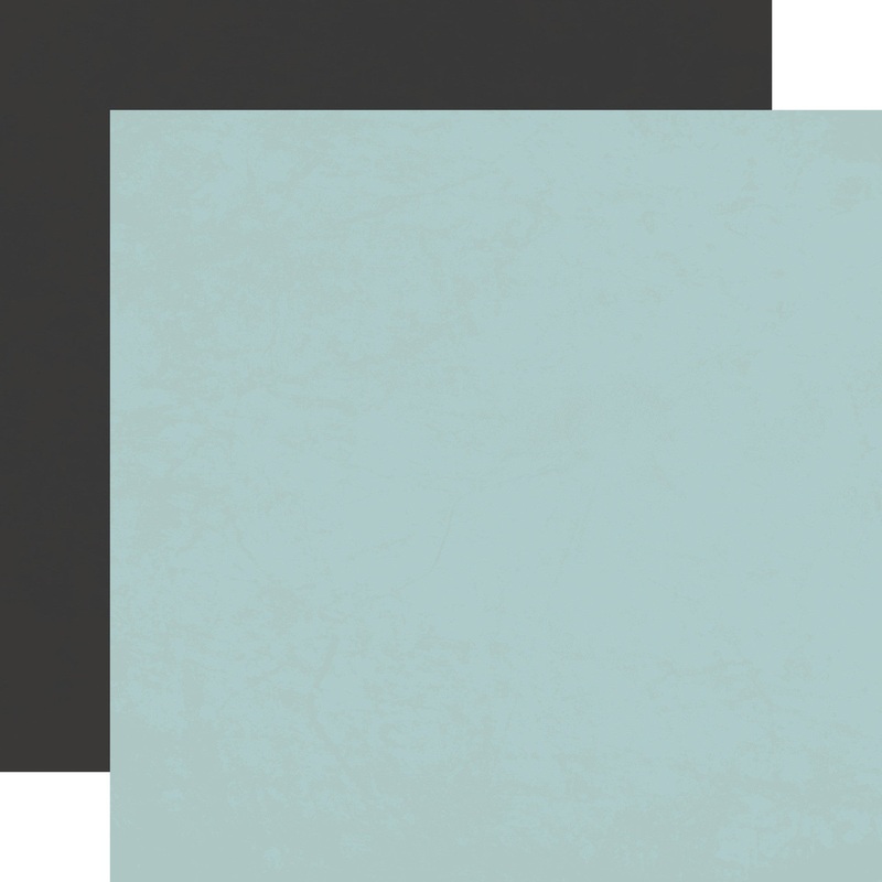 Carta Bella – Back To School – 12×12 Single Sheet – Coordinating Solids – Lt. Blue / Black