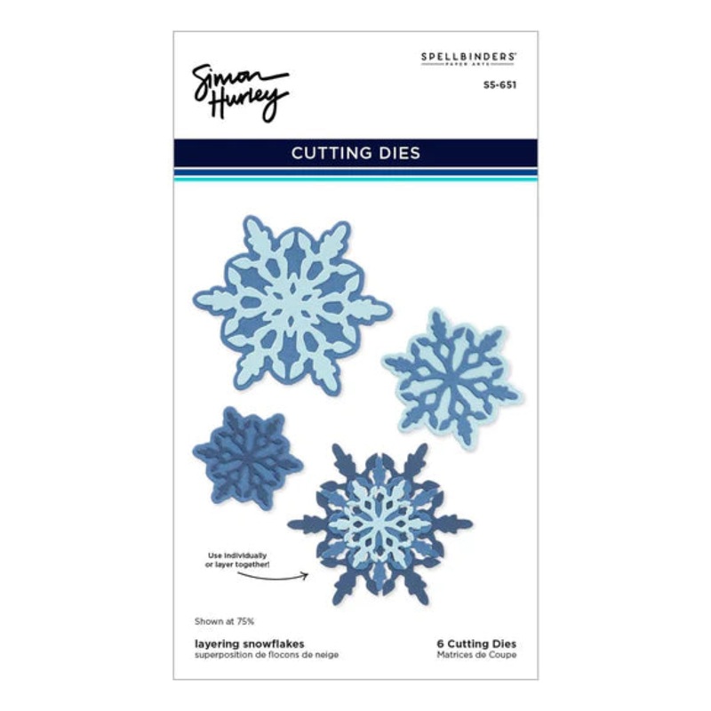 Spellbinders – Layering Snowflakes Etched Dies
