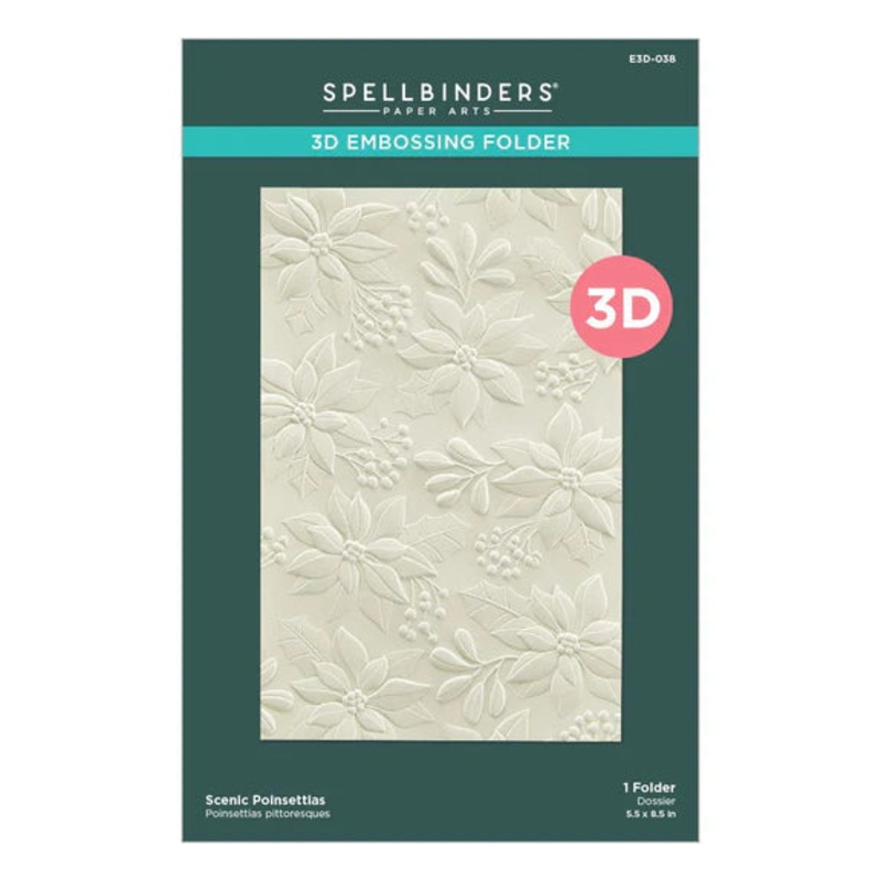 Spellbinders – Scenic Poinsettias 3D Folder
