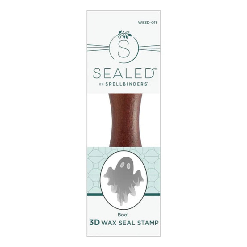 Spellbinders – The Sealed by Spellbinders Collection / Wax Seal Stamp / Boo! 3D Wax Seal