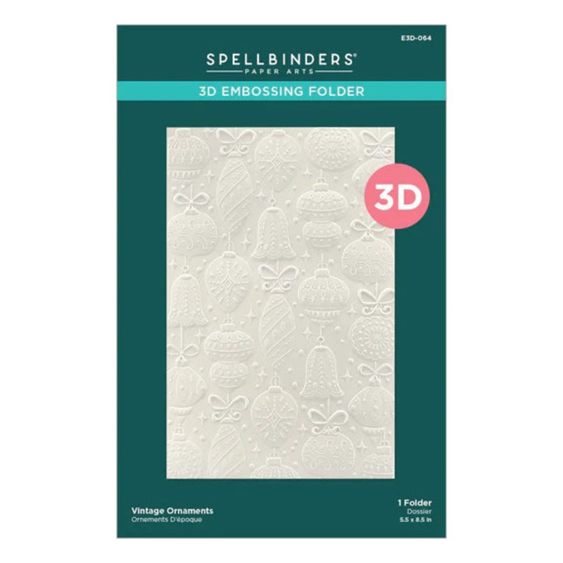 Spellbinders – Vintage Ornaments 3 D Embossing Folder