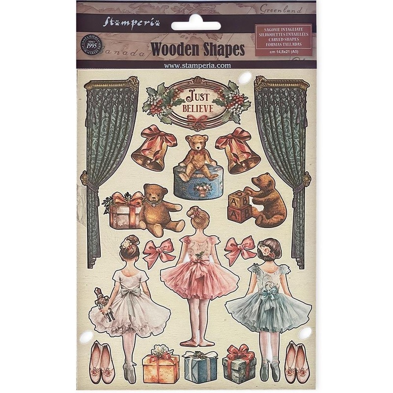 Stamperia – Nutcracker – Ballet Teddy Wood Shapes