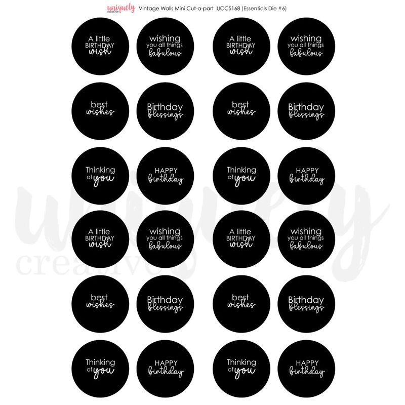 Uniquely Creative – Vintage Walls – Cut-a-Part Sheet – MINI