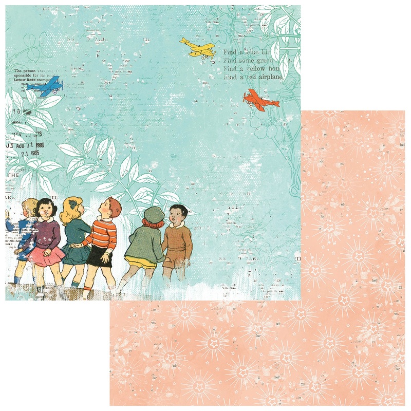 49 & Market – Toddler Time – 12×12 Single Sheets – Airplanes