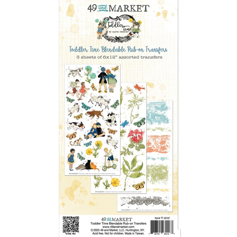 49 & Market – Toddler Time – Blendable Rub-on Transfer Set