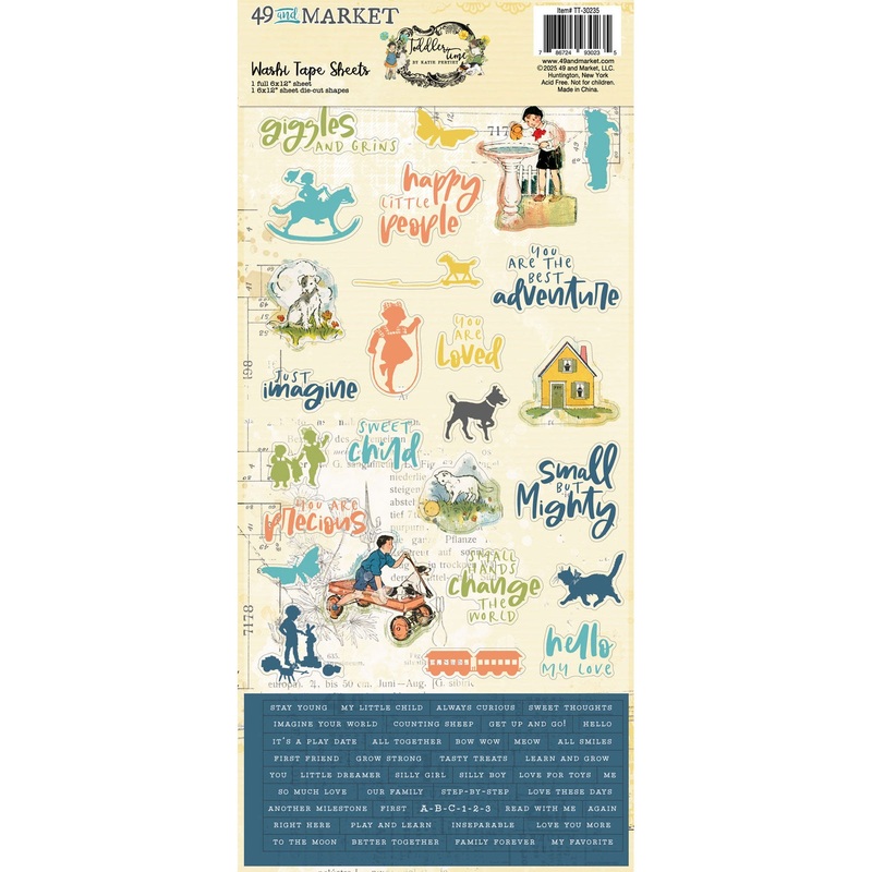 49 & Market – Toddler Time – Washi Sheet Set