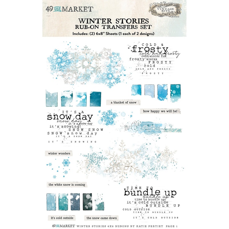 49 & Market – Winter Stories – Rub-on Transfer Set