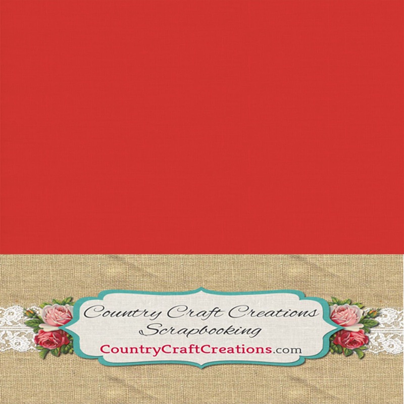 Artisan Cardstock – Linen Barn Red- 12×12 – 24 Pack