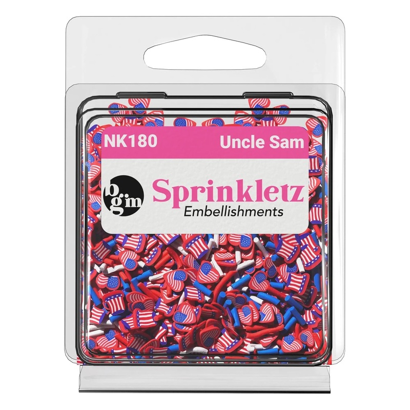 Buttons Galore & More – Shaker Embellishments – Sprinkletz – Uncle Sam / NK180