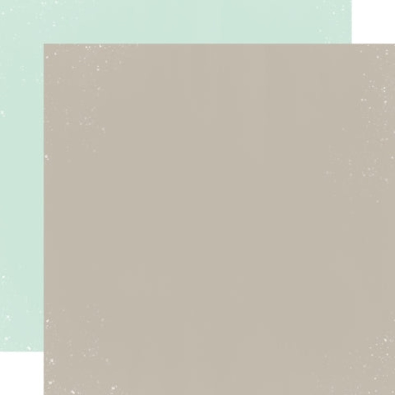 Simple Stories – Simple Vintage Fresh Snow – 12×12 Single Sheet – Pinecone / Blizzard