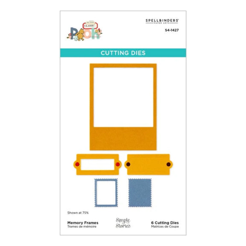 Spellbinders – Memory Frames Etched Dies from the Say Cheese Classic Pooh Collection in Collaboration with Simple Stories