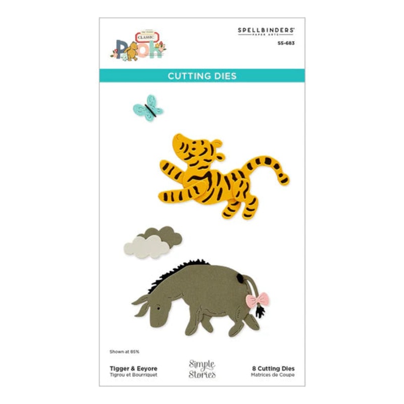 Spellbinders – Tigger & Eeyore Etched Dies from the Say Cheese Classic Pooh Collection in Collaboration with Simple Stories