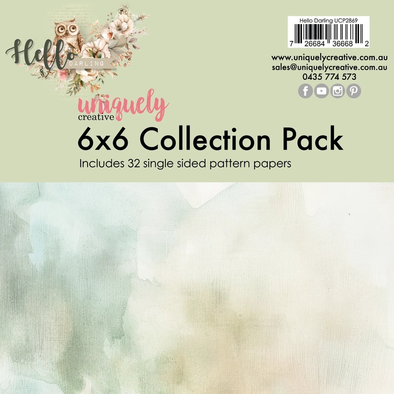 Uniquely Creative – Hello Darling – 6 x 6 Collection Pack