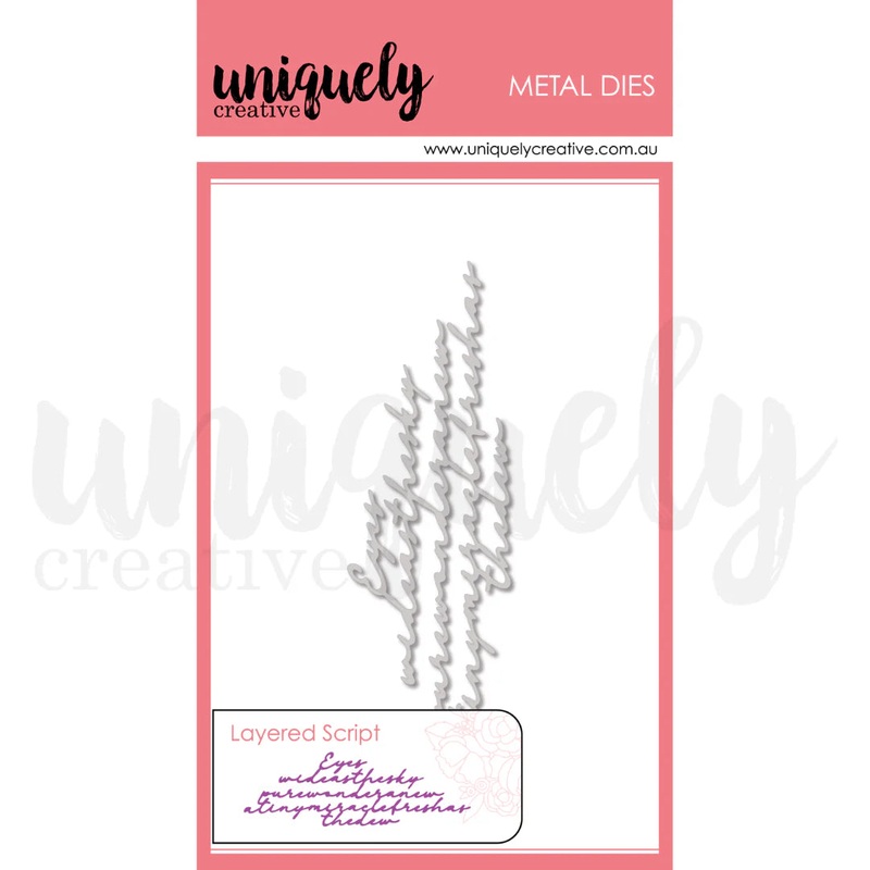 Uniquely Creative – Layered Script Die