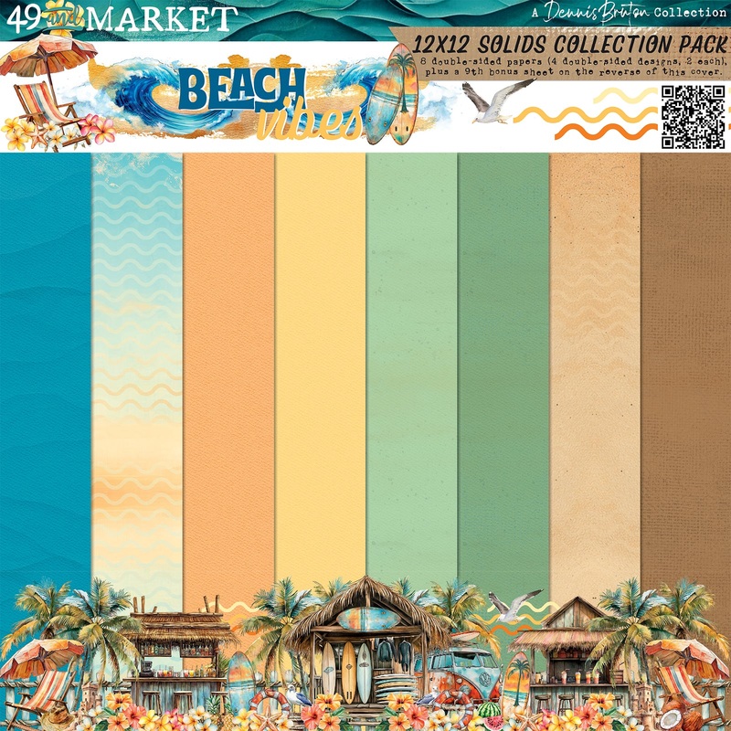 49 & Market – Beach Vibes – 12×12 Solids Collection Pack