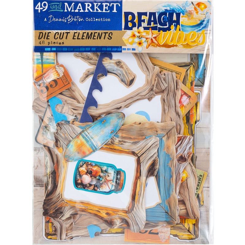 49 & Market – Beach Vibes – Die-cut Elements