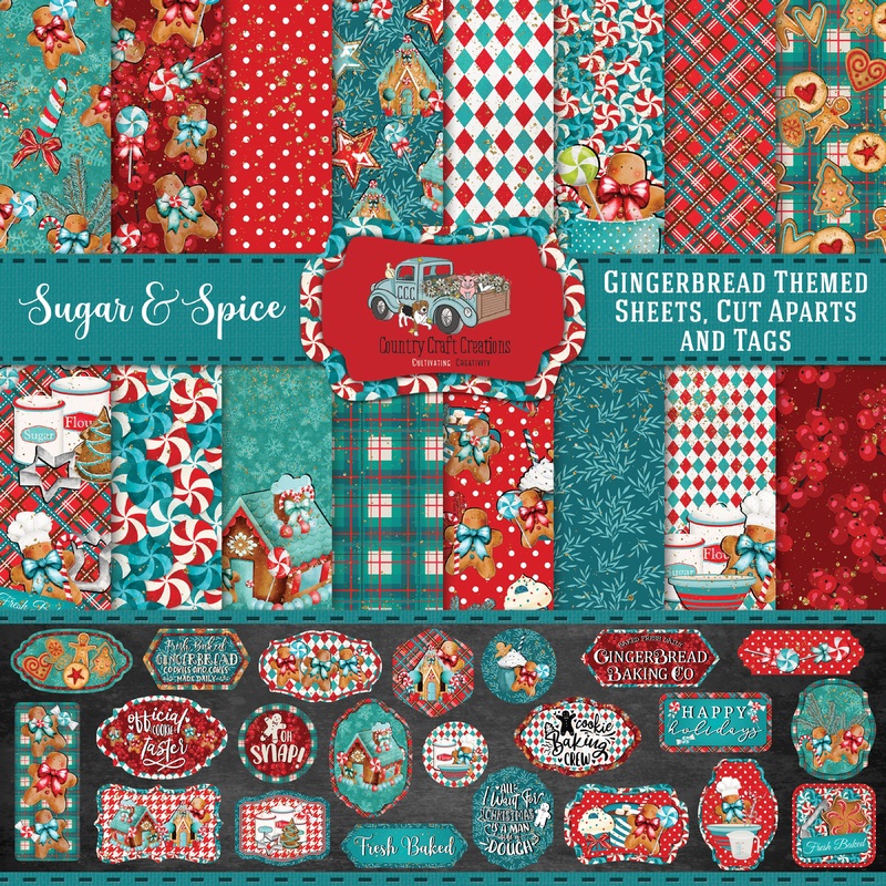 – Sugar & Spice – 8×8 – Cotton Bristol