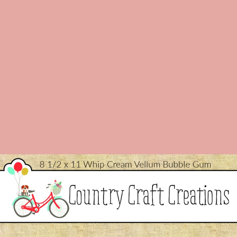 Artisan Cardstock – 65 LB Vellum – Bubble Gum / 15 PK / 8 1/2 x 11 Sheets